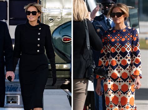 What Melania Trump wore: Black suit in DC, Gucci 